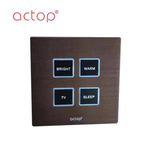 Push button panel low voltage wall switches