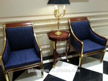 Classical lobby furniture armchair & coffee table