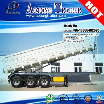 100 ton 3 axles dump truck trailers and hydraulic dump trailer