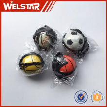 Eco-Friendly Rubber Wrist Ball with Elastic String Small Rubber Ball for Kids Promotion Toy Ball