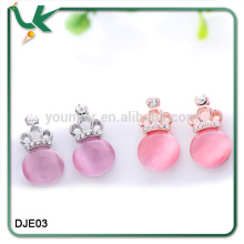 2014 HOT SELLING TIARA EARRING,LOVELY CAT EYE EARRING,WHOLESALE JEWELRY