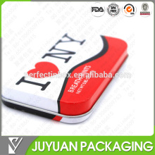 suqare candy storage open top tin can customized tin small mint can