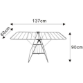 Rack di asciugatura pieghevole per balcone domestico