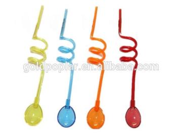 plastic spoon straws