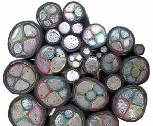 Underground high voltage XLPE insulted power cable YJLV