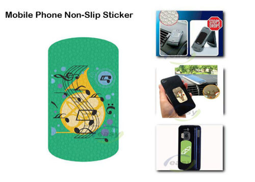 Customized  Environment Friendly And Silicon Off Setting Printing Non Slip Phone Sticker