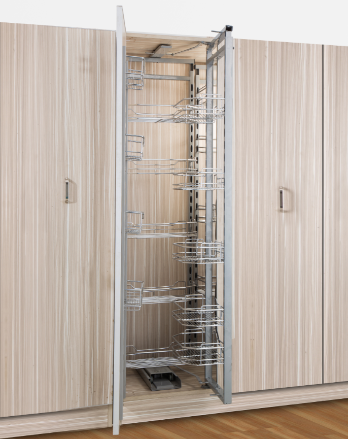Competitive tall wire storage tandem pull out organizer cabinet kitchen pantry units