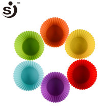 High Quality Microwave Round Silicon Muffin Cup Cake Molds