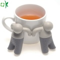 BPA Free Man Silicone Tea Infuser för resor