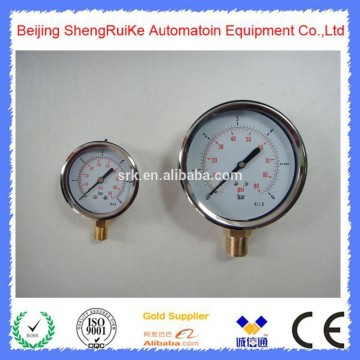 Industry stainless steel brass internal air pressure manometer