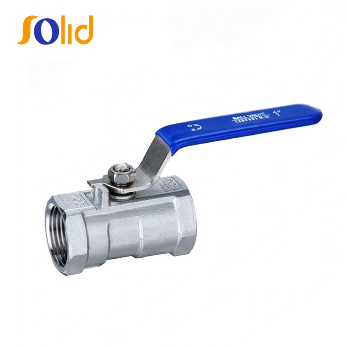 SS Manual 1 PC Stainless Steel Female Screwed Threaded (BSP NPE) End Casting One Piece Ball Valve 1000wog