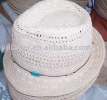 paper straw trilby hat