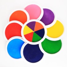 Non-Toxic Washable Finger Palm Inkpad for Kindergarten DIY Painting
