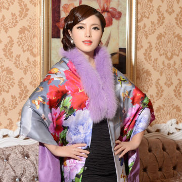 fashion accessory digital butterfly printed shawl