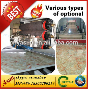 PVC marble stony plastic sheet making machine