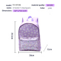 Light purple children's school bag Lightweight and comfortable outdoor travel student bag