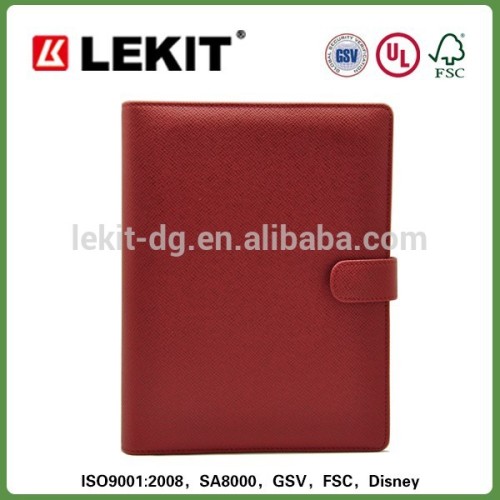 2015 diary leather embossed with ring binder