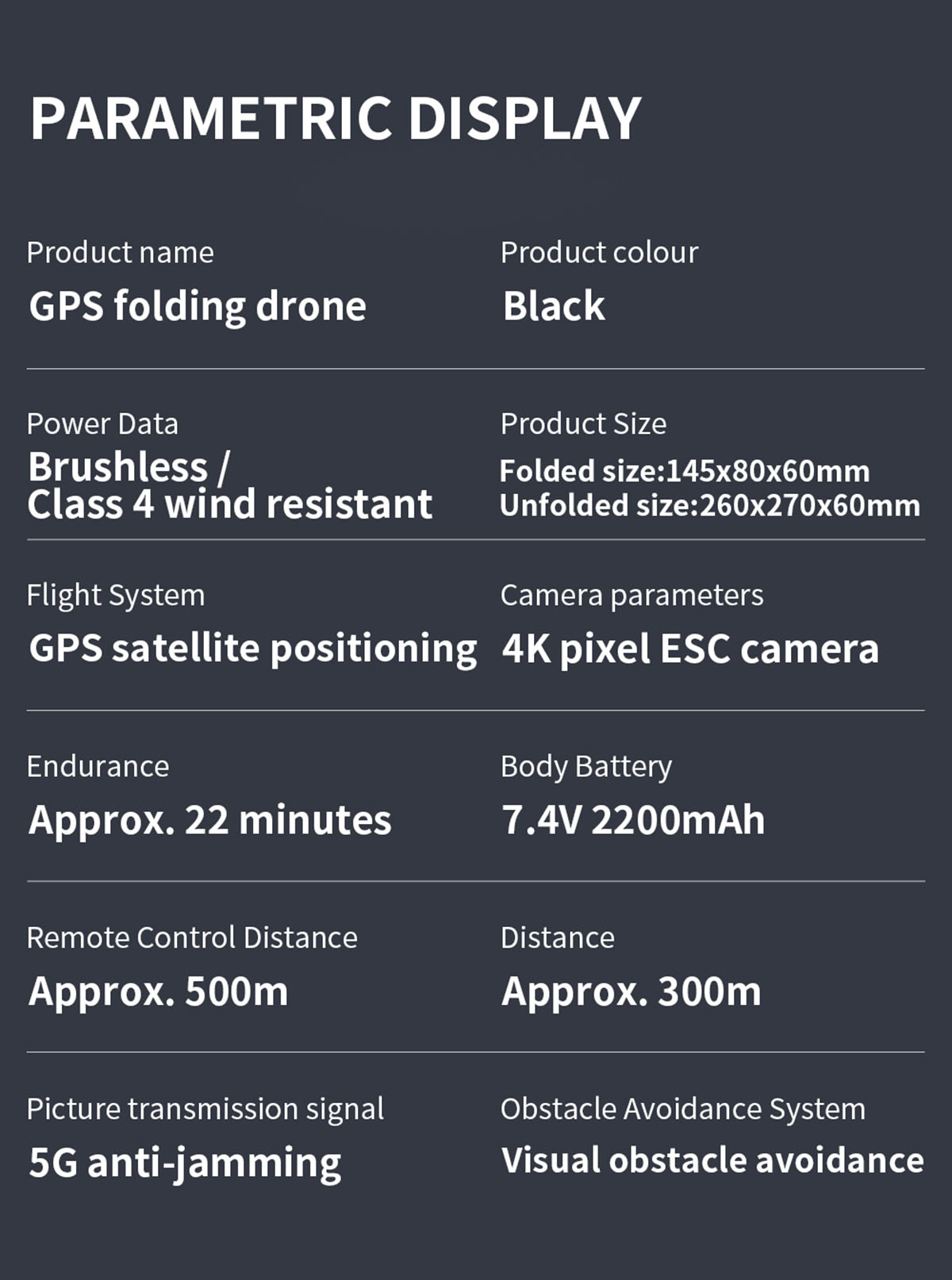KF105 Drone 4K HD Camera GPS Brushless EIS Anti-Shake Photography Professional Image Transmission Foldable RC Quadcopter
