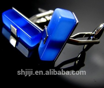 Big Royal Blue Stone Cufflinks Fashion Jewelry