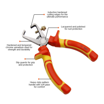 VDE wire stripper cutting pliers
