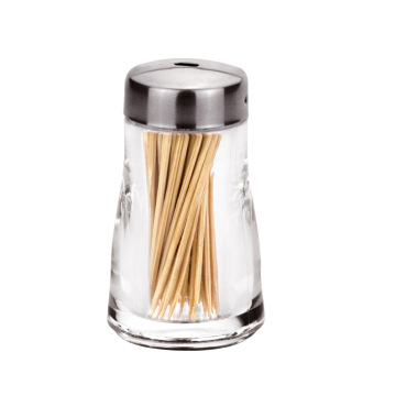 Stainless Steel Cap Acrylic Toothpick Bottle Container