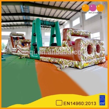 AOQI pvc commercial inflatable obstacle course adult/giant inflatable obstacle course