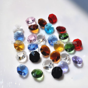 14mm octagon beads crystal chandelier parts