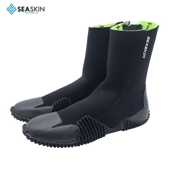 Seaskin personnalisée de 5 mm de surf en néoprène chaussures de plongée chaussures zipper bottes imperméables pour hommes