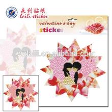 marry sticker/stickers for valentine'sday /heart shape acrylic rhinestone sticker