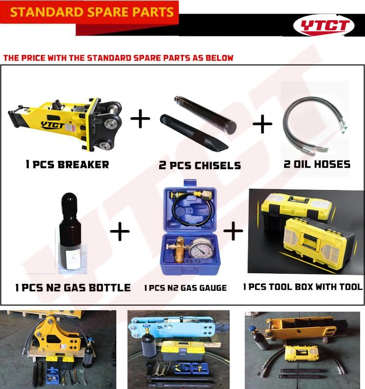 Ce Approved Technology Low Noise Backhoe Loader Breaker Hammer