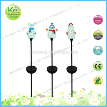 Plastic christmas santa/snow man solar led light