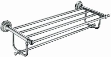 Ceramic with Brass chrome towel rack