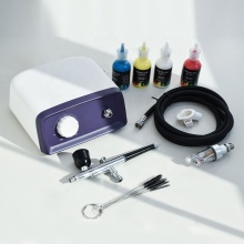 110V Pro Airbrush Kit with Multiple Nozzles for Hobby Painting