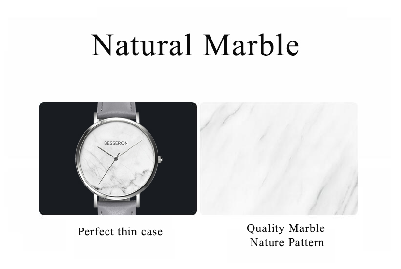 OEM ODM Marble Luxury Design Europe Market 316L Stainless Steel Japanese Quartz Movement Mesh Wrist Watches