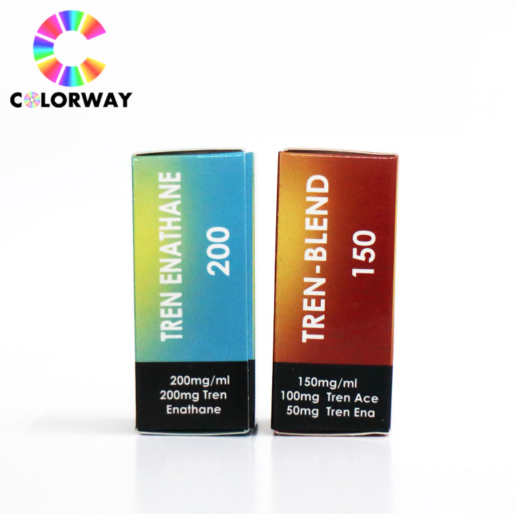Custom printing full color holographic 10ml vail pharmaceutical Box