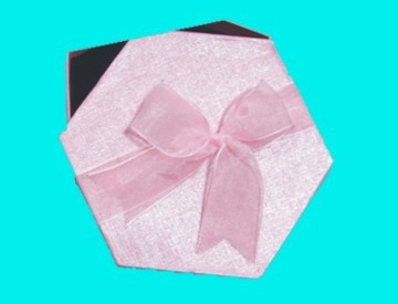 custom handmade hexagon paper rigid gift box