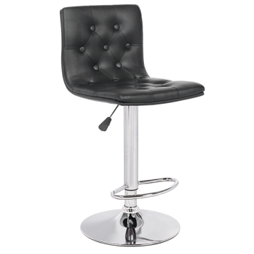 Durable adjustable height modern height adjustable pu bar stool