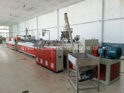 Pvc / Upvc Window Profile Extrusion Line , Twin Screw Extruder Line