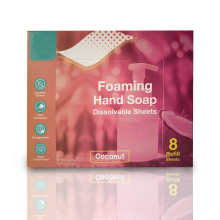 Environmentally-Friendly Foaming Hand Soap Tablets: Sustainable and Antibacterial Hand Wash Sheets