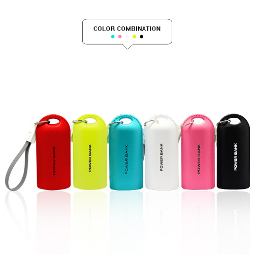 Portable keychain power bank with cable