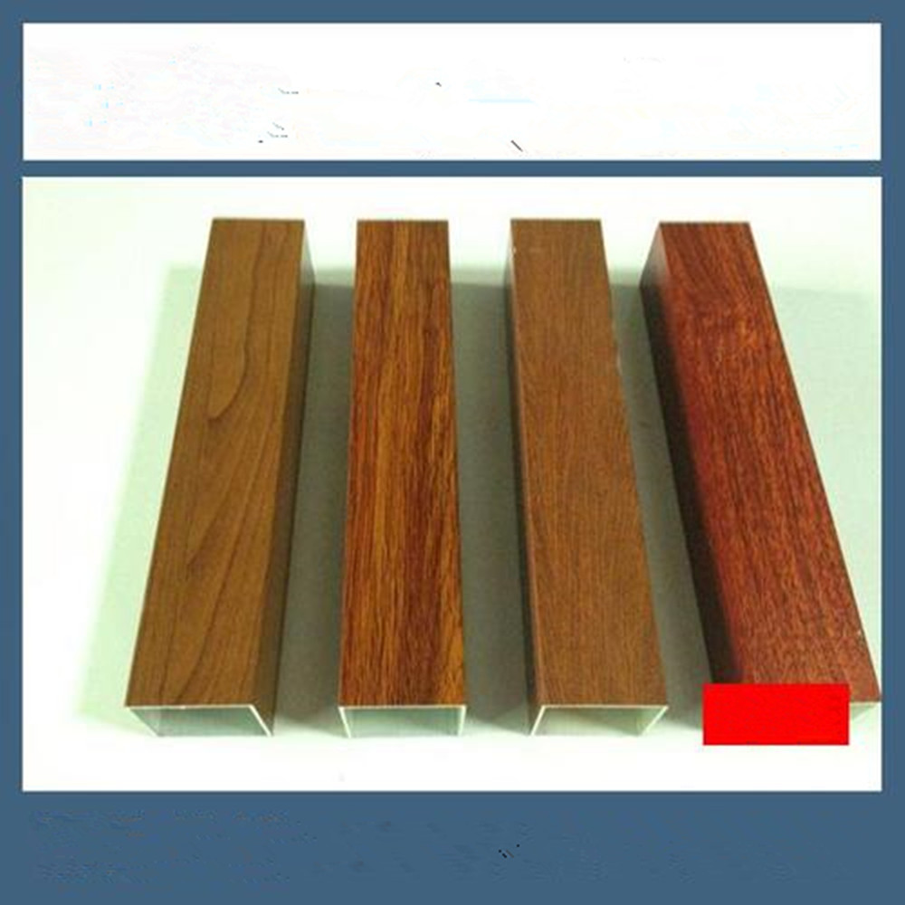 wood grain color aluminium profile for door and window