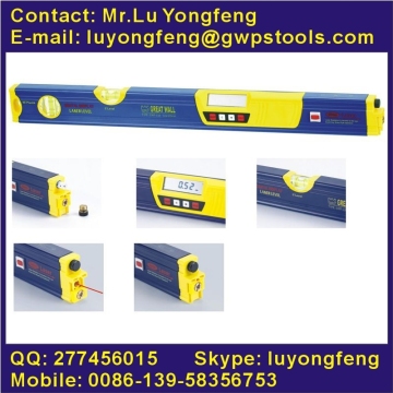 Digital level with laser level funtion
