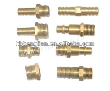 brass double thread pipe nipple