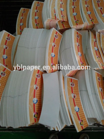 printed paper cup fan/paper cup blank/ sheet