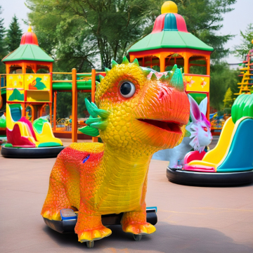 Indoor Kids Dinosaur Scooter - Animatronic Walking Dinosaur Rides for Shopping Malls and Playgrounds