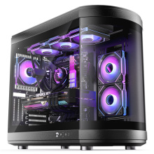Tempered Glass Gaming Computer Case ATX Mid Tower RGB ATX/Micro-ATX Pc Cabinet