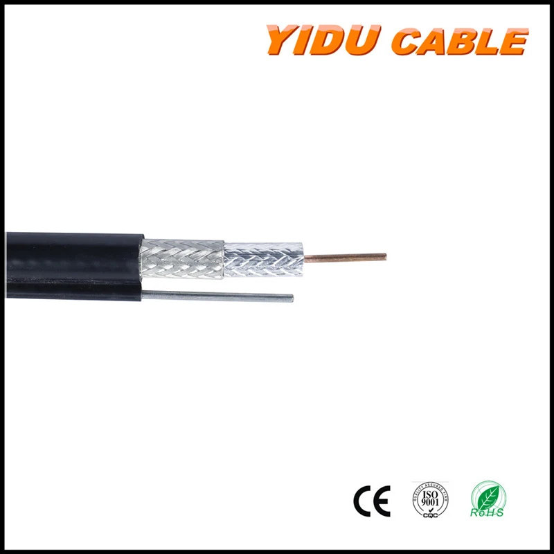 Composite Siamese Coaxial Cable for Satellite Monitor CCTV Camera Rg59 with Power Cable