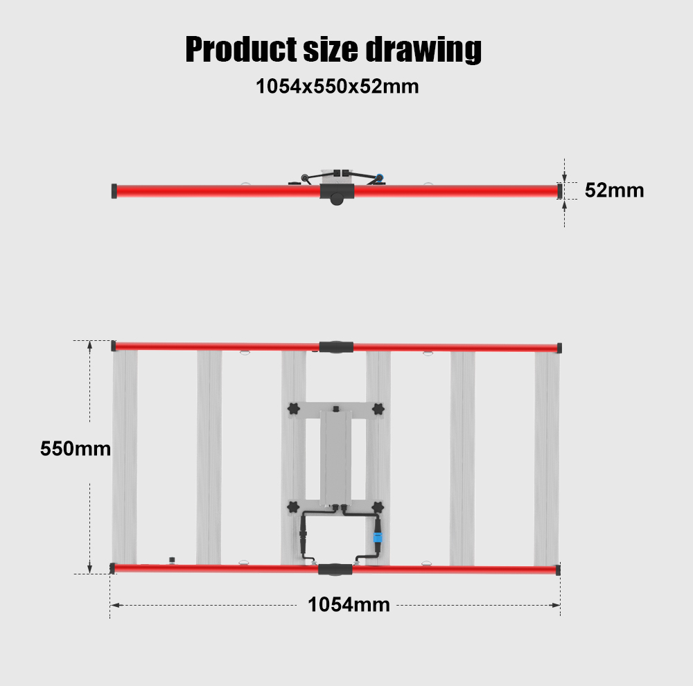 Veg hoa 320W Led Cây phát triển ánh sáng dải