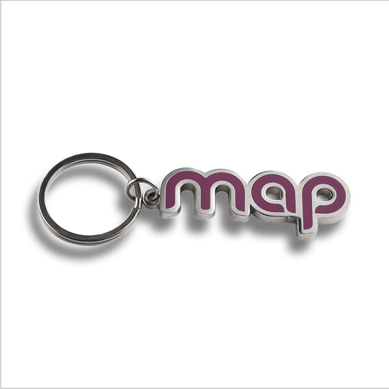 Professionele aangepaste logo Elawal Letter Keychain