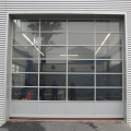 Polycarbonate glass overhead sectional garage door